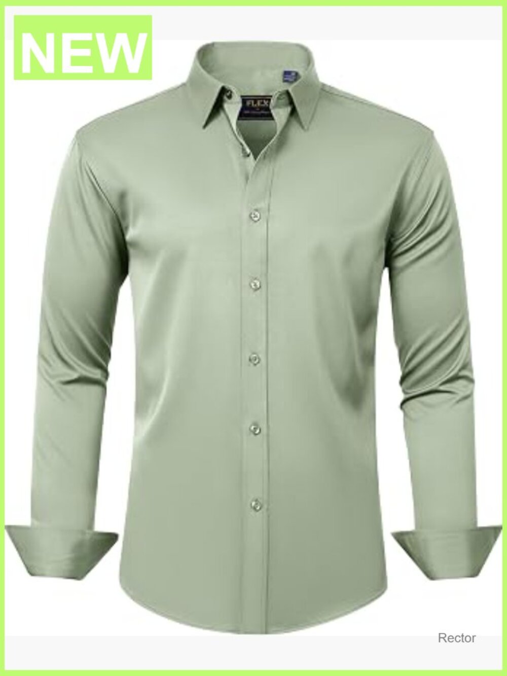 Men's Stretch Wrinkle-Free Dress Shirt Long Sleeve Formal Button Down